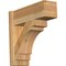 Ekena Millwork Merced Block Rough Sawn Outlooker, Western Red Cedar, 8"W x 22"D x 22"H OUT08X22X22MRC05RWR - alternate 1